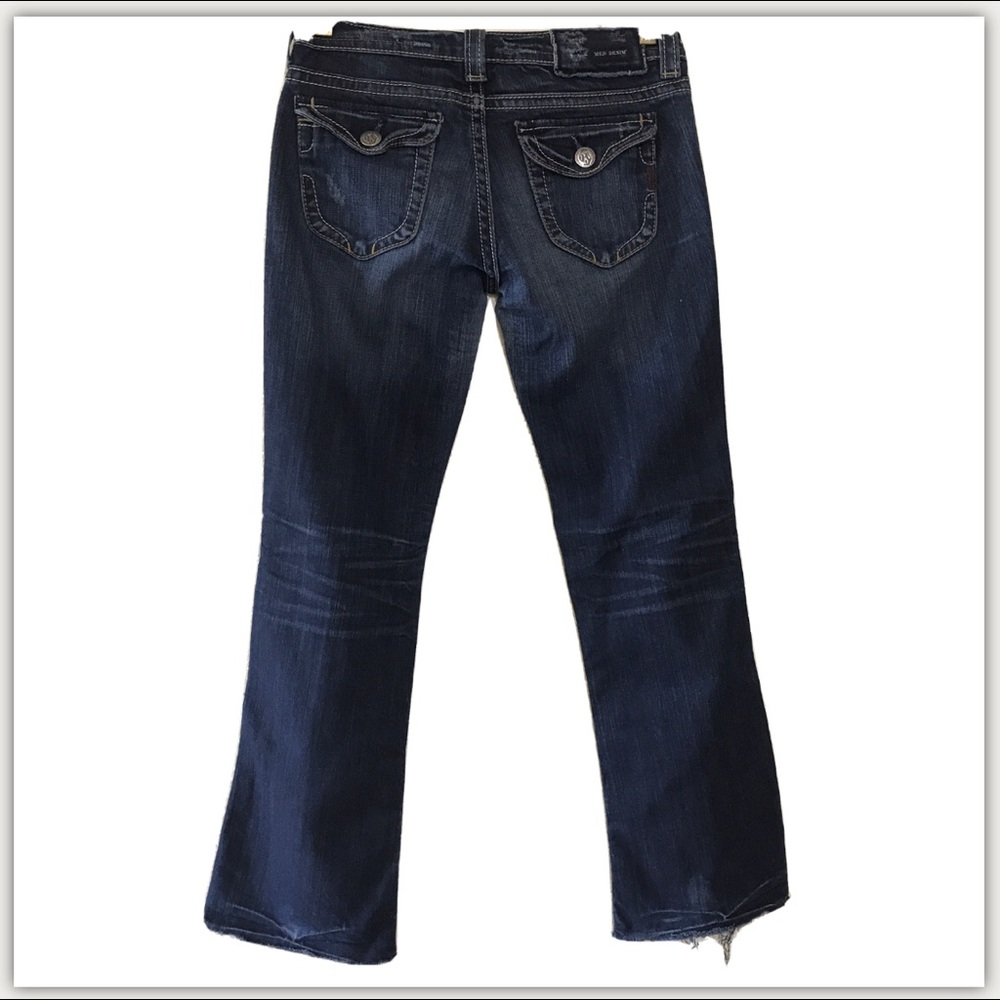MEK Denim Blue Jeans 27 x 29 boot cut # 597
